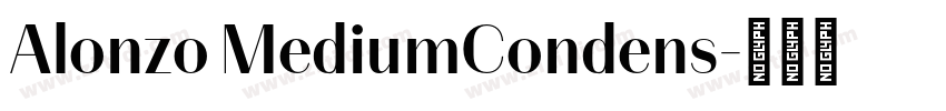 Alonzo MediumCondens字体转换